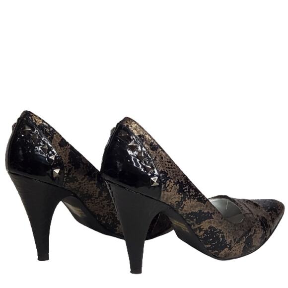 BKE Sole Women's Marbled Gold/Black Pumps 7.5 - Picture 5 of 8